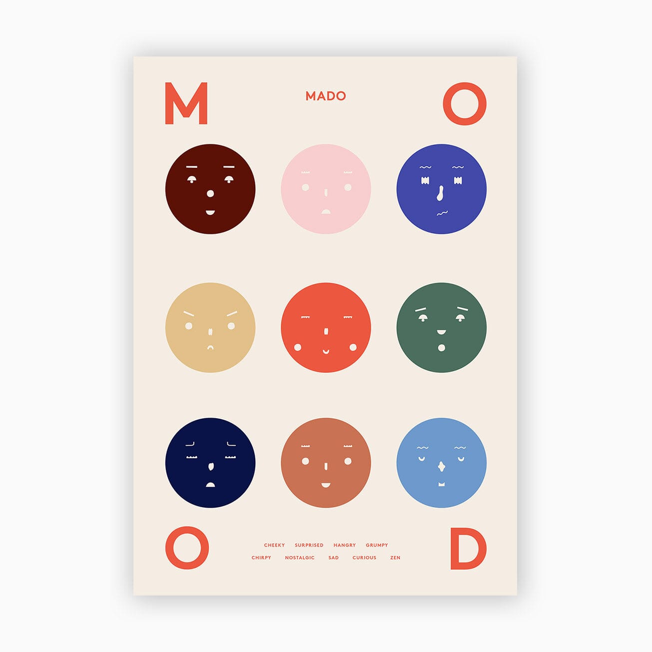 Poster "Nine Moods" 50x70cm Poster MADO 