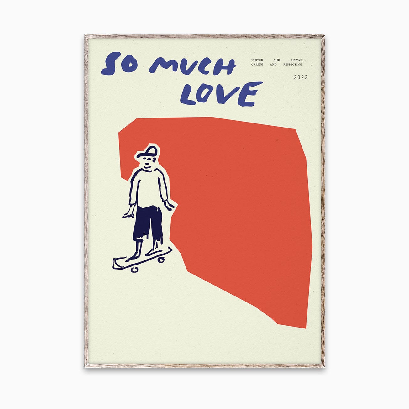 Poster "So Much Love / Skateboard" 30x40cm Poster MADO 