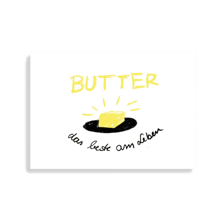Postkarte "Butter" Postkarte Slinga Illustration 