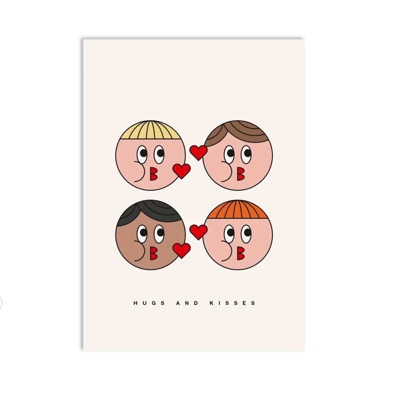 Postkarte "Crew Love" Postkarte Red Fries 