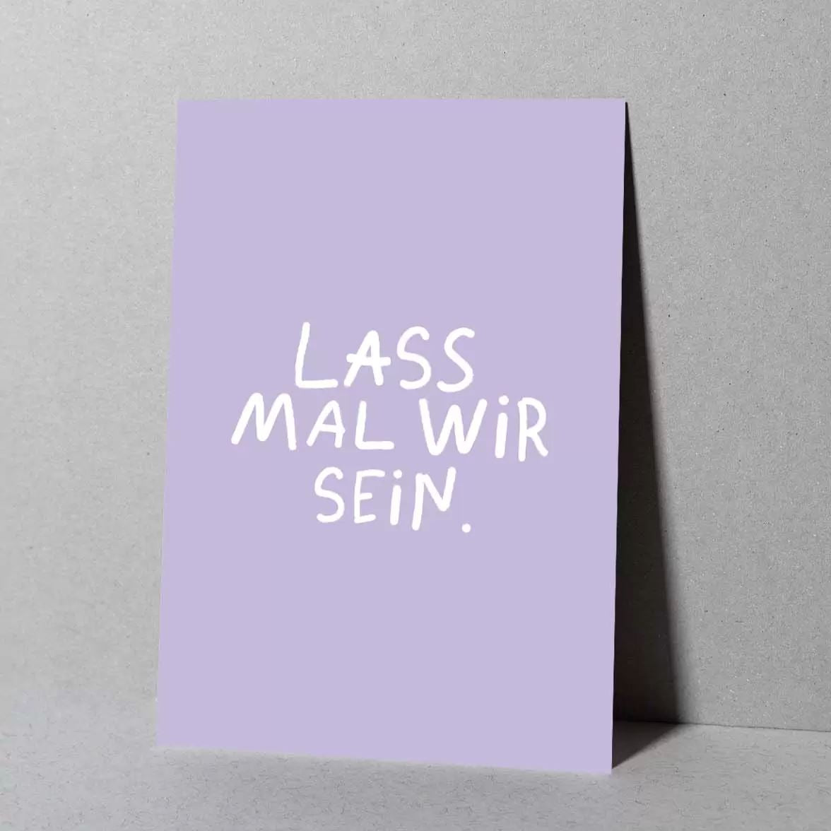 Postkarte "Lass mal wir sein" Postkarte Mari&Anne