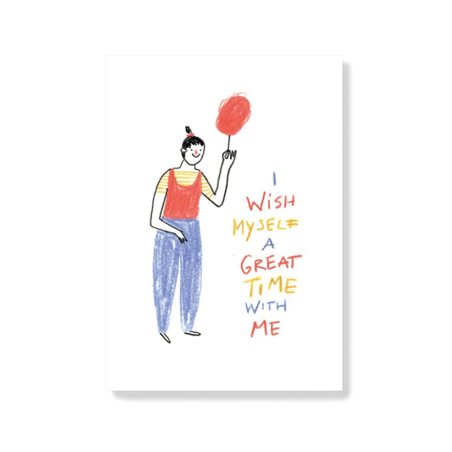 Postkarte "Me Time" Postkarte Slinga Illustration