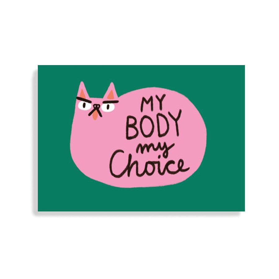 Postkarte "My Body My Choice" Postkarte Slinga Illustration 