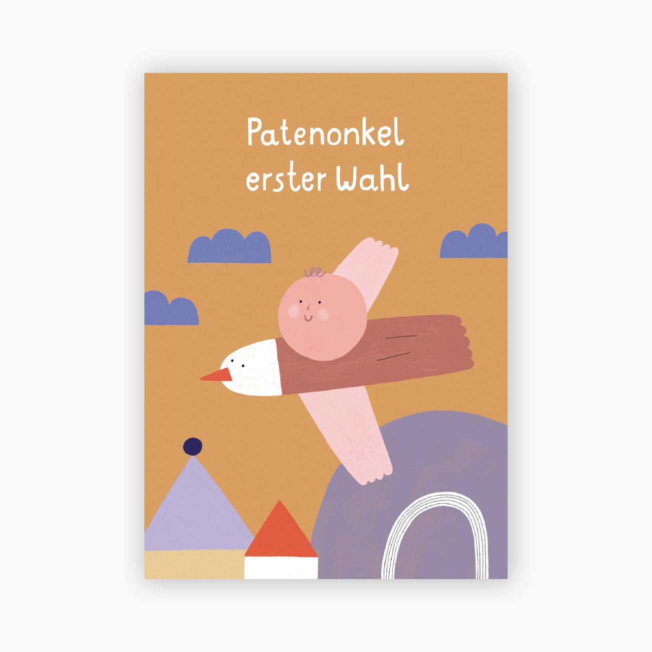 Postkarte Patenonkel erster Wahl Postkarte Matsch mit Sahne