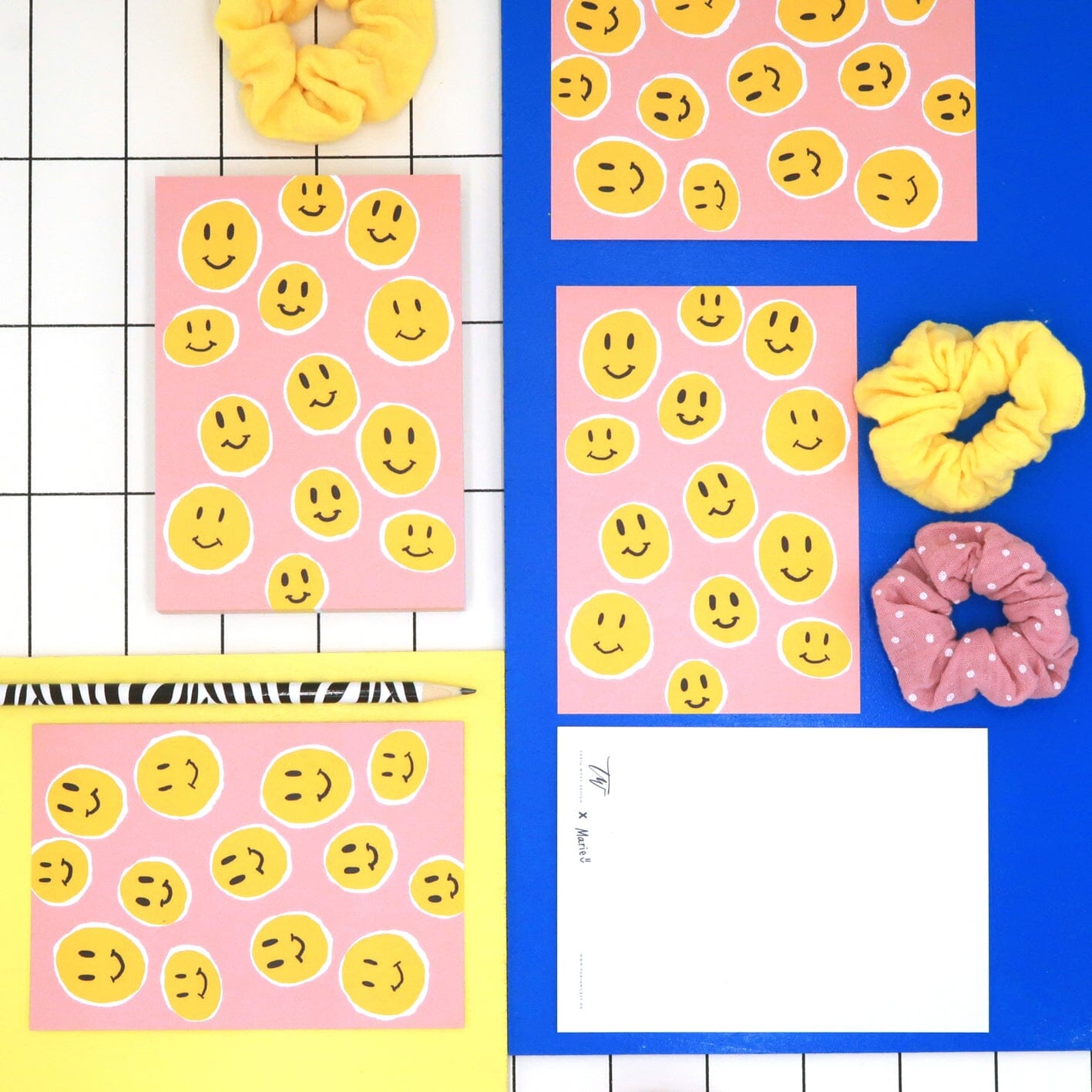 Postkarte Smiley x Marie Postkarte Matsch mit Sahne