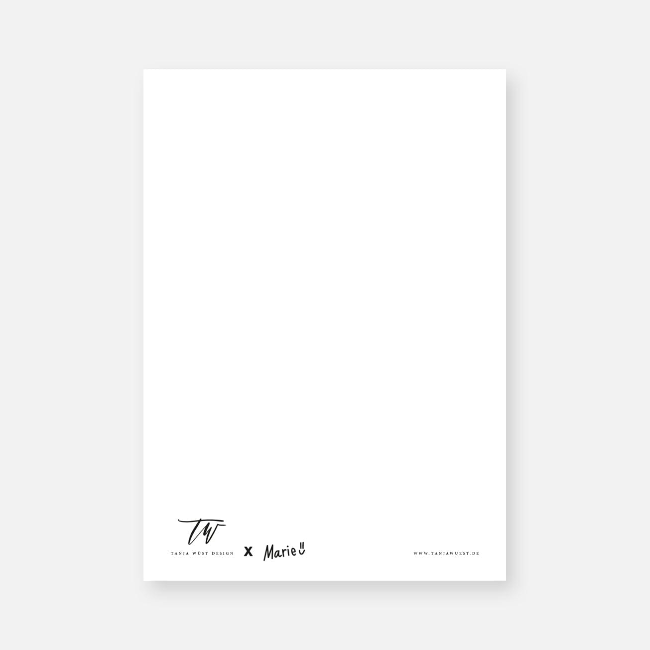 Postkarte Smiley x Marie Postkarte Matsch mit Sahne