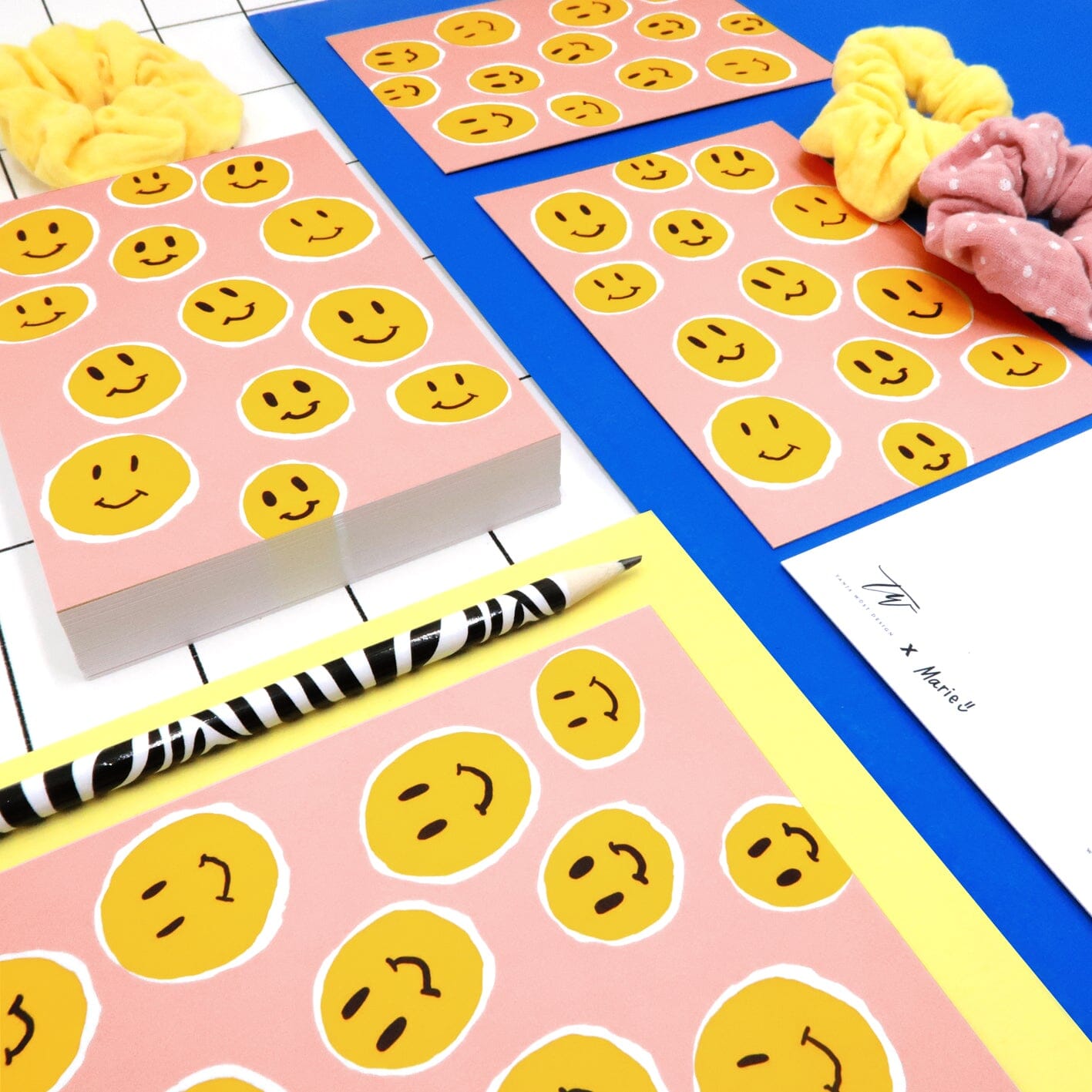 Postkarte Smiley x Marie Postkarte Matsch mit Sahne