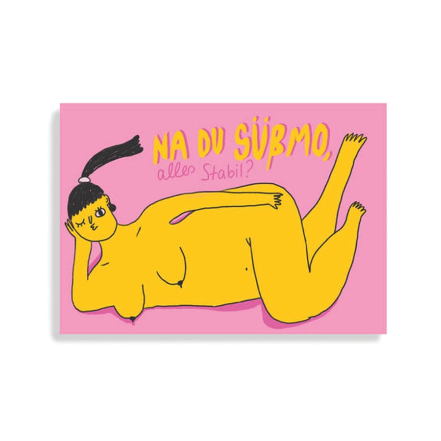 Postkarte "Süßmo" Postkarte Slinga Illustration