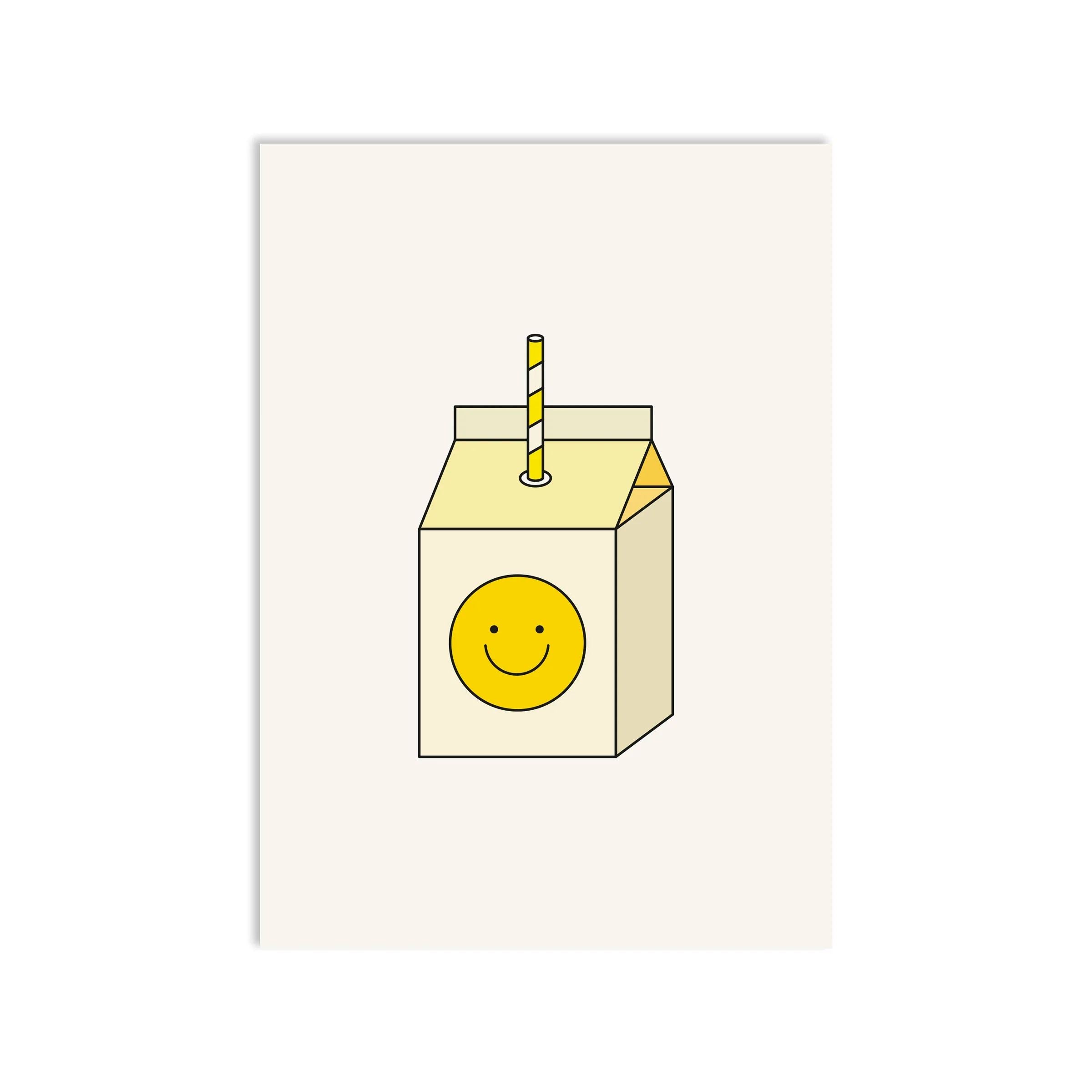 Postkarte "yellow juice" Postkarte Red Fries