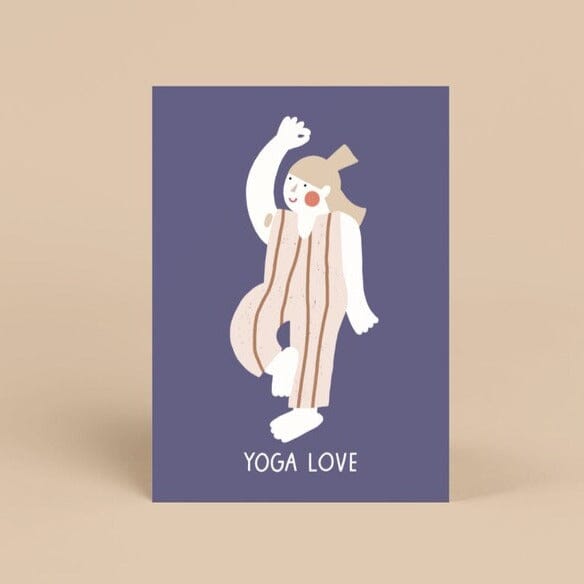 Postkarte "Yoga Love" Postkarte Jane Holtewert 