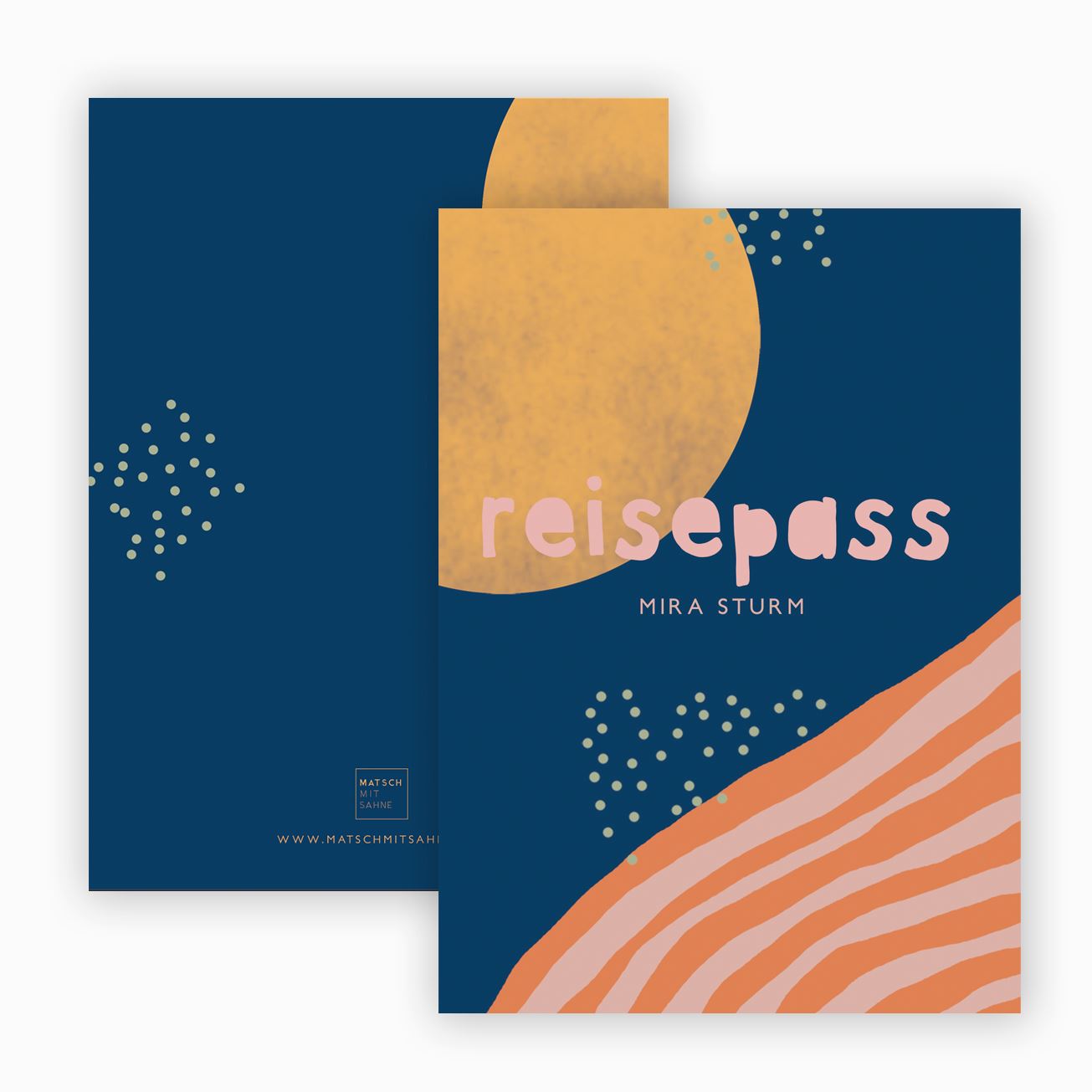 Reisepasshülle (personalisierbar) ALT Reisepass Matsch mit Sahne Stripes Nachthimmel