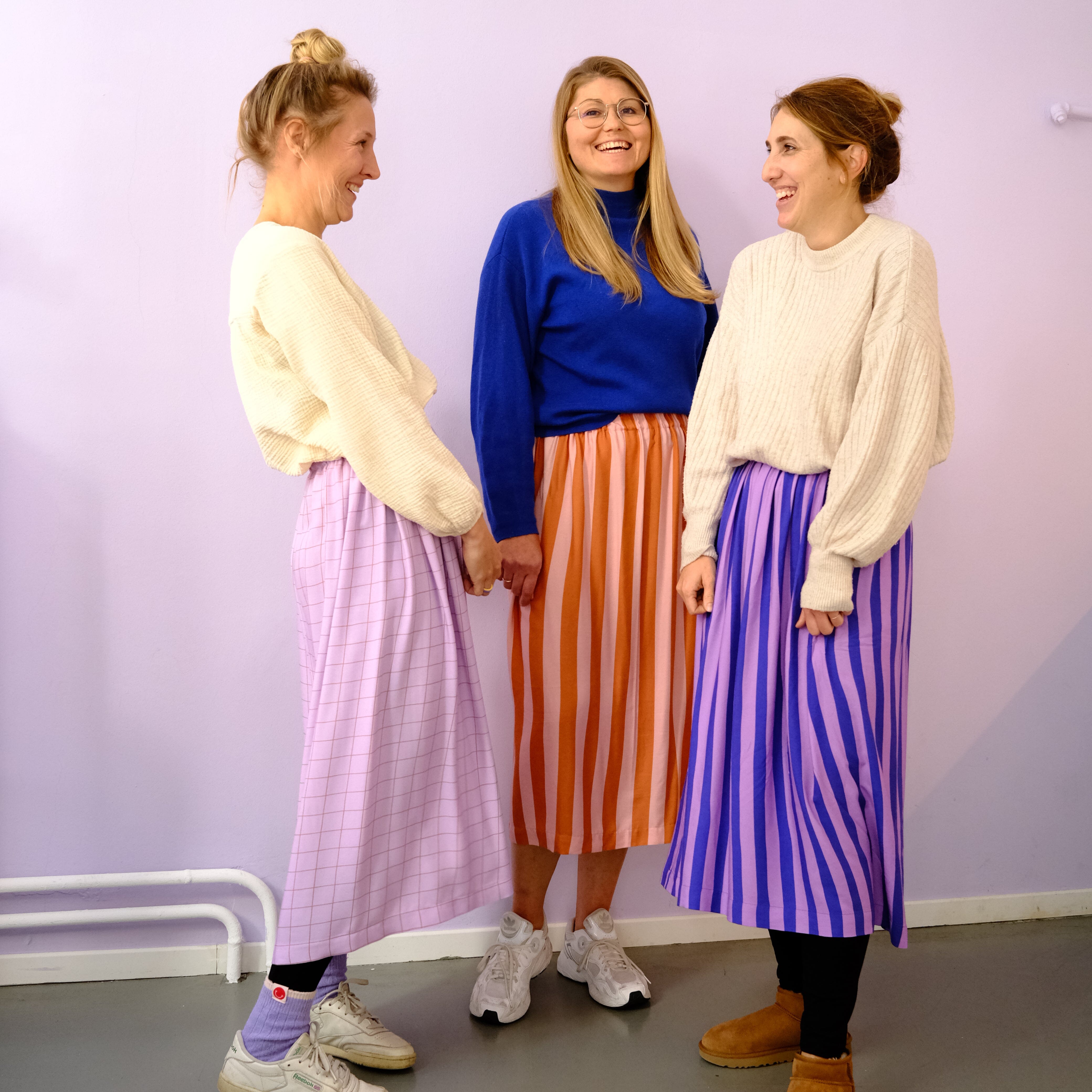 Rock Midi+ "Viskose" Rock Matsch mit Sahne