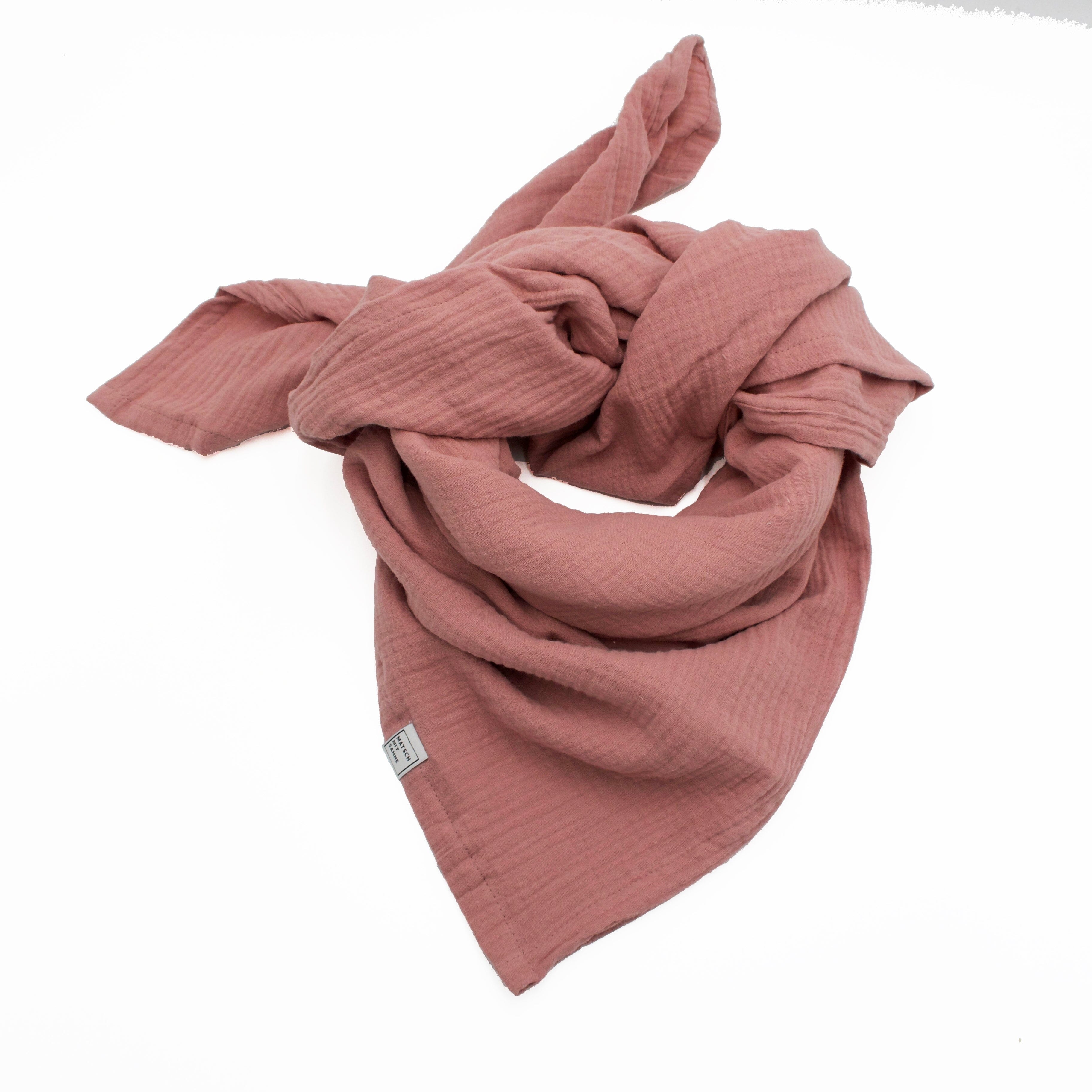 Schal Maxi (135 x 135cm) Schal Maxi Matsch mit Sahne Altrosa