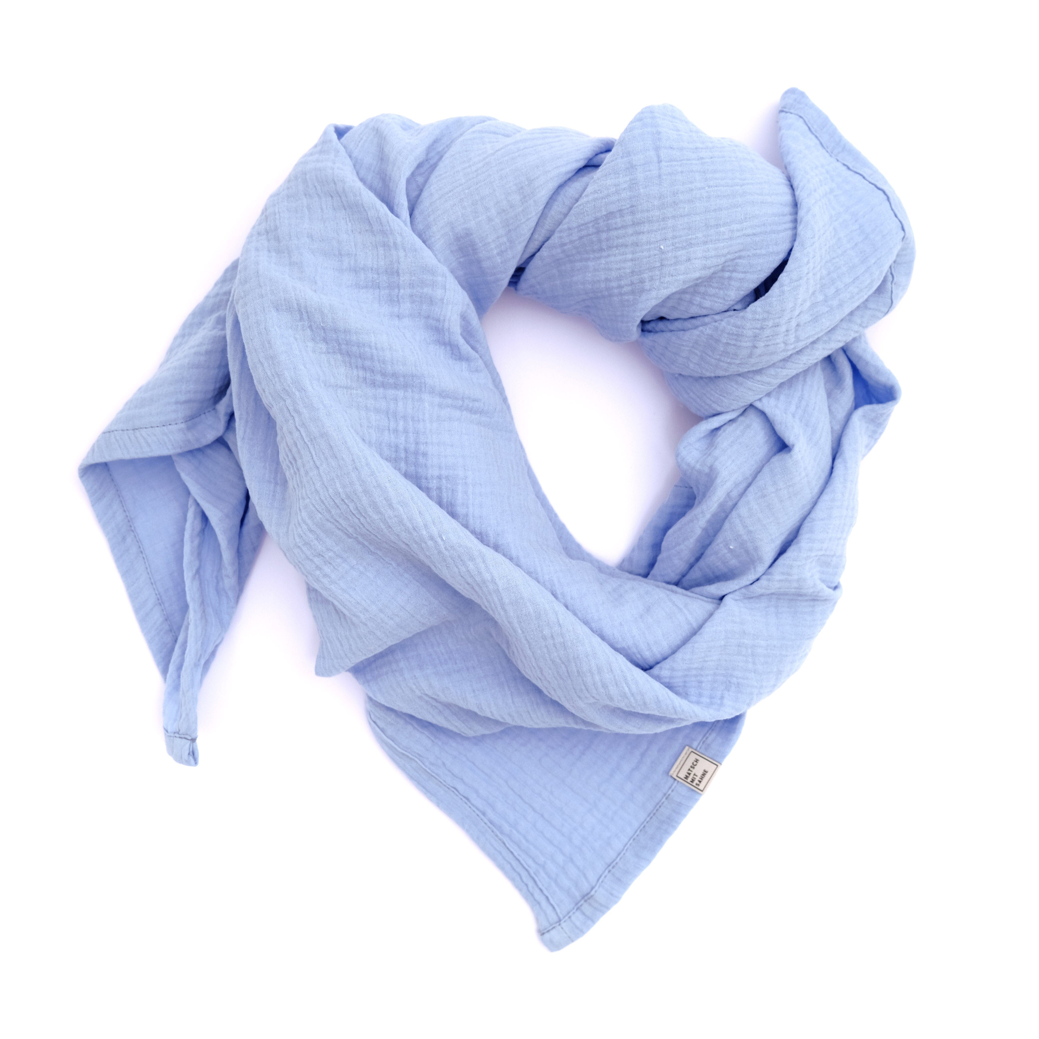 Schal Maxi (135 x 135cm) Schal Maxi Matsch mit Sahne Hellblau