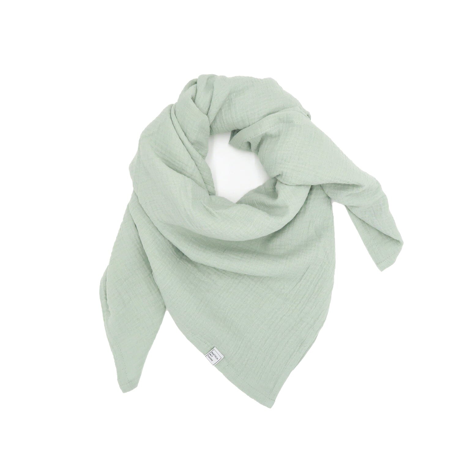 Schal Midi (110 x 110cm) Schal Midi Matsch mit Sahne Mint