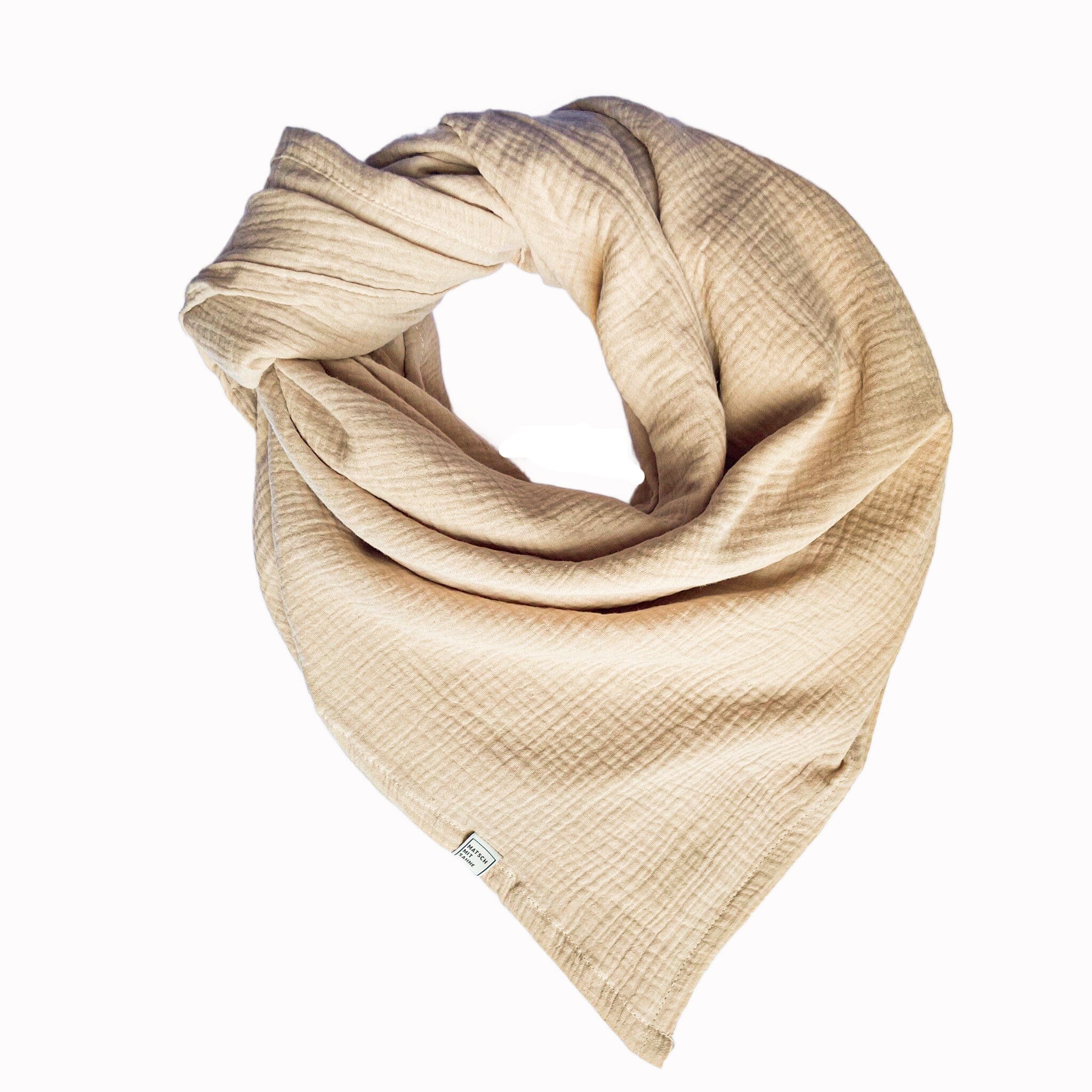 Schal Midi (110 x 110cm) Schal Midi Matsch mit Sahne Sand