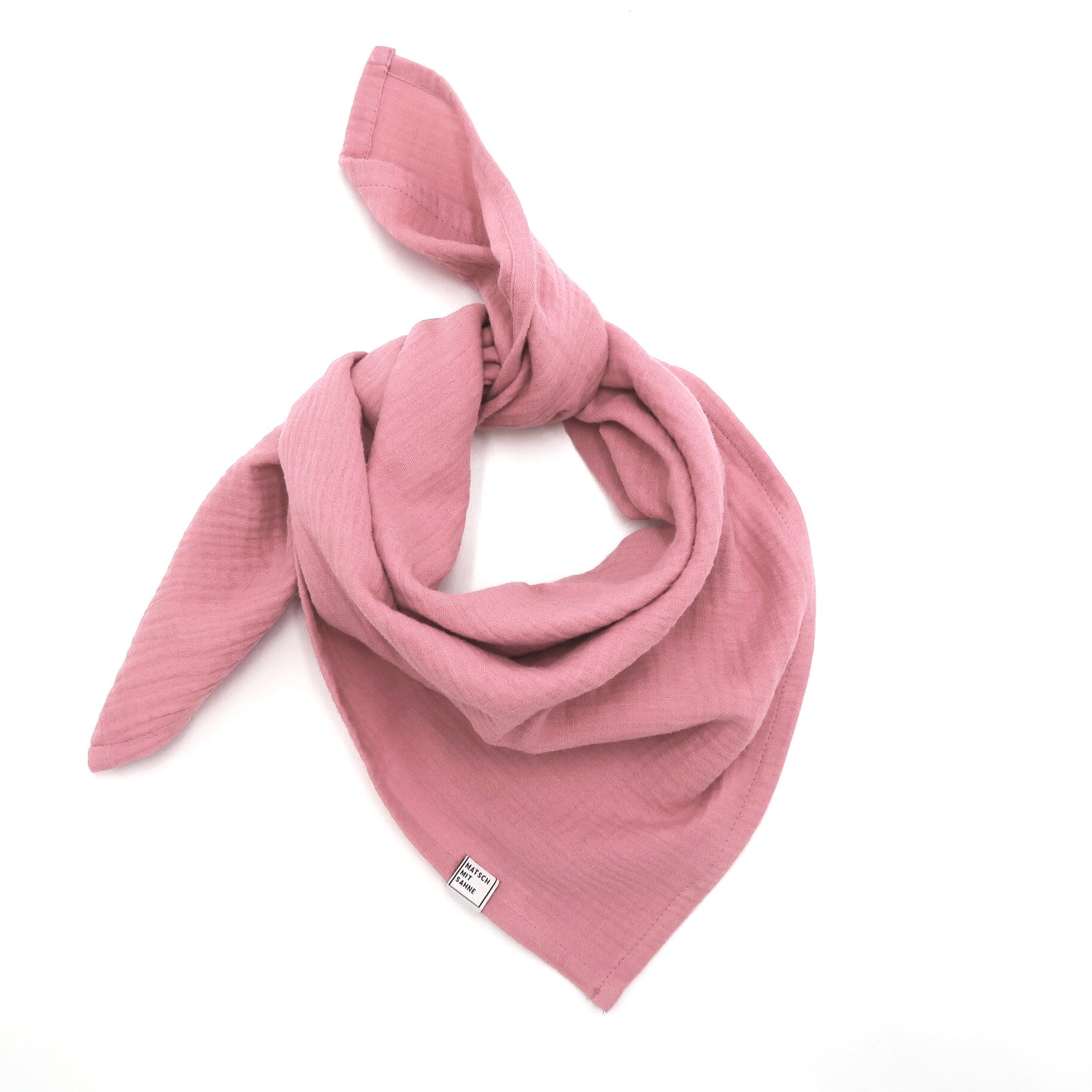 Schal Mini (65 x 65 cm) Schal Mini Matsch mit Sahne Altrosa