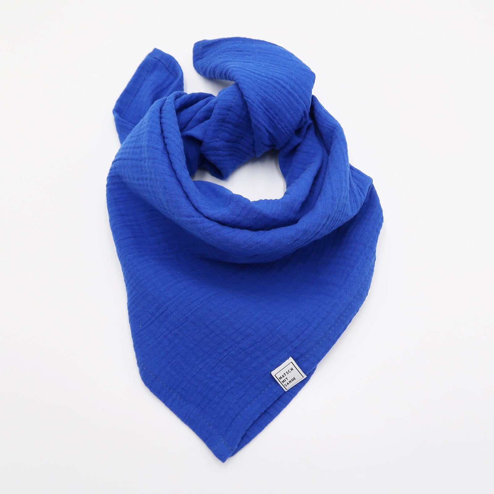 Schal Mini (65 x 65 cm) Schal Mini Matsch mit Sahne Lapislazuli