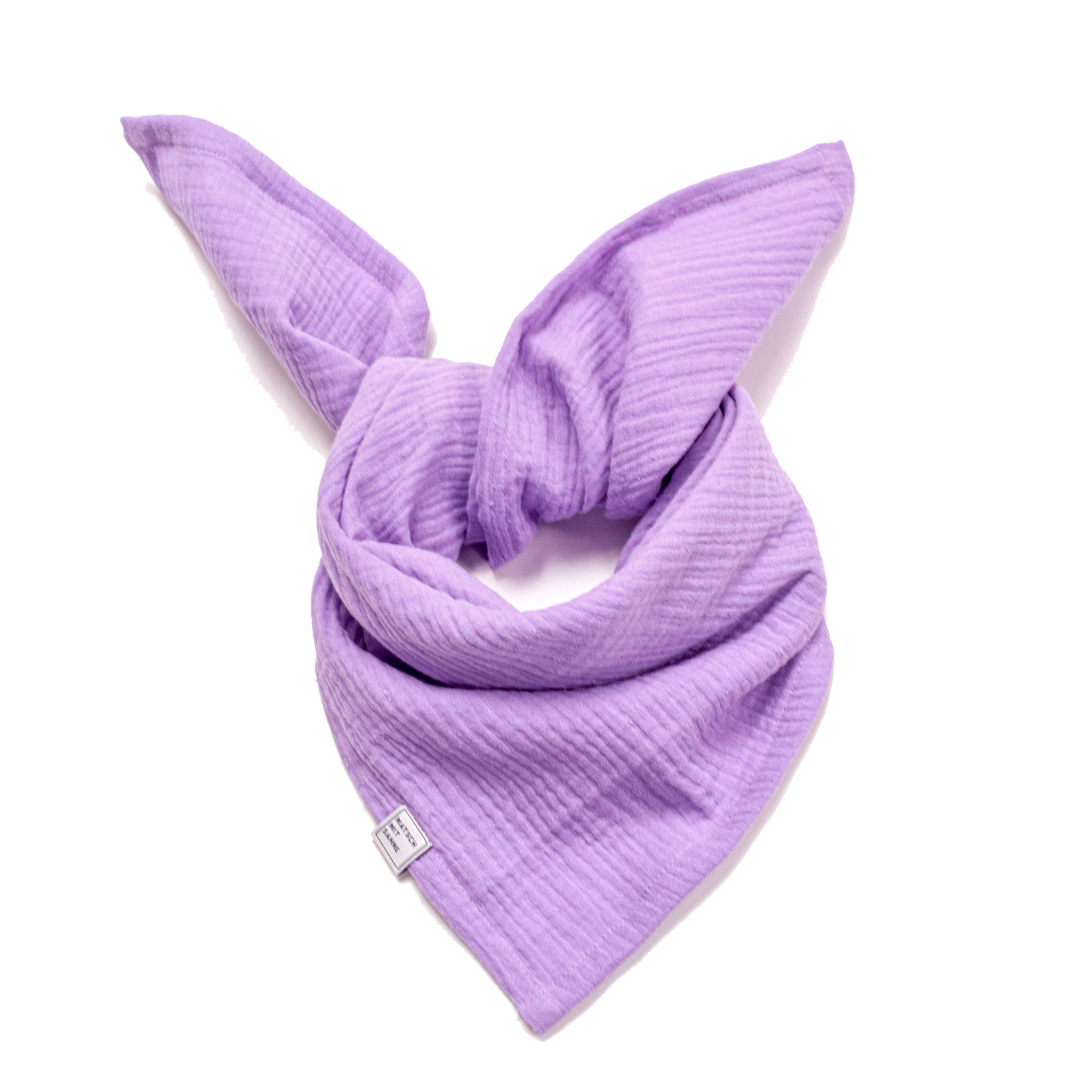 Schal Mini (65 x 65 cm) Schal Mini Matsch mit Sahne Lavendel