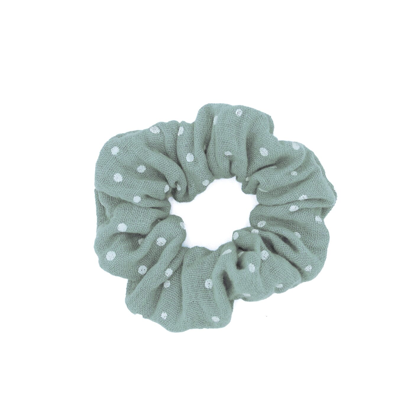 Scrunchie Mini Scrunchies Matsch mit Sahne Mint getupft 