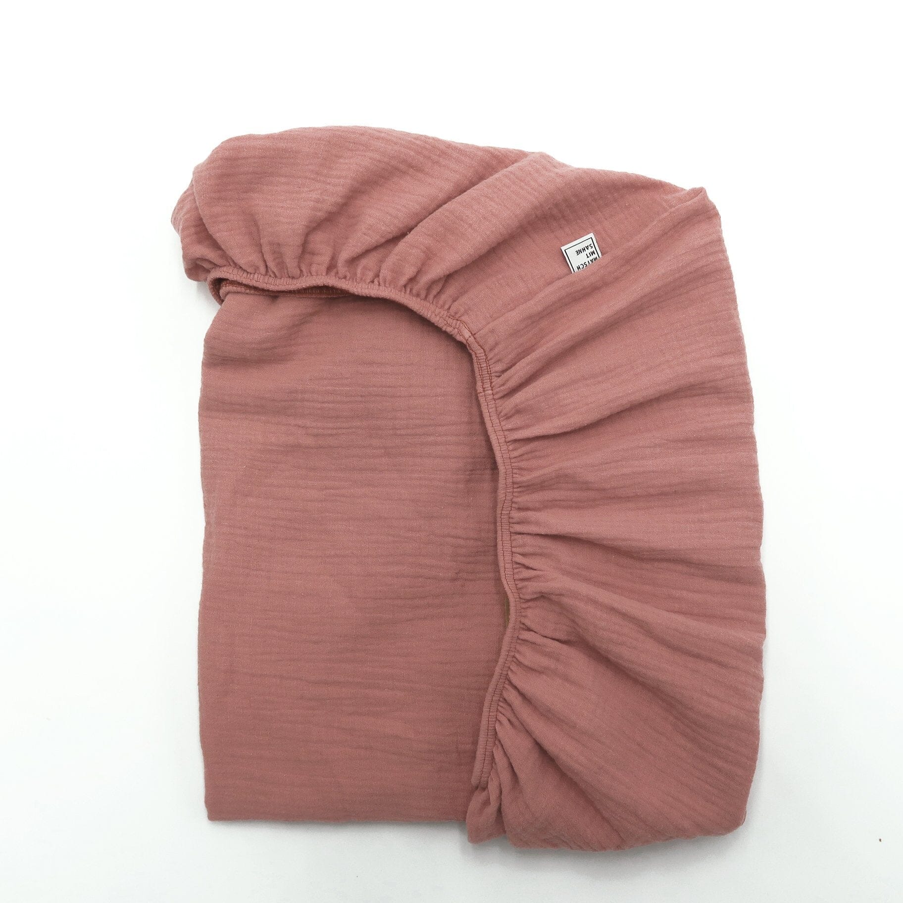 Spannbettlaken Baby (40 x 80 cm) Bettlaken Matsch mit Sahne Baby Altrosa