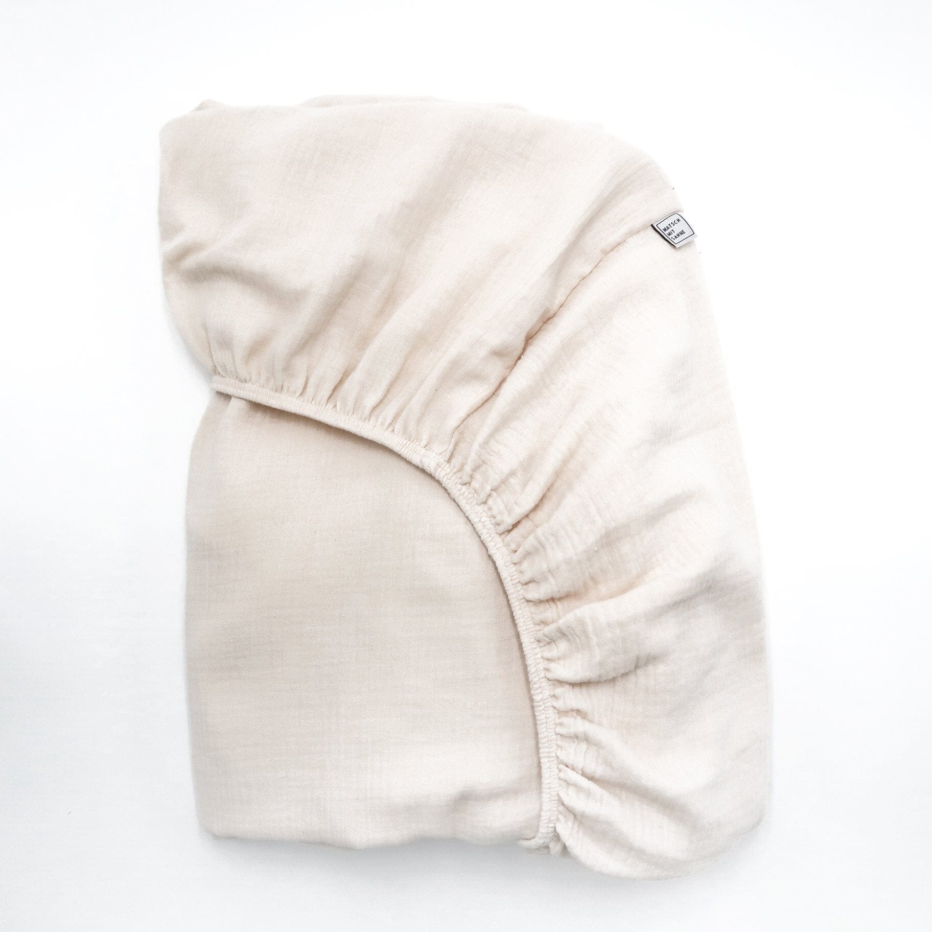 Spannbettlaken Baby (40 x 80 cm) Bettlaken Matsch mit Sahne Baby Champagner