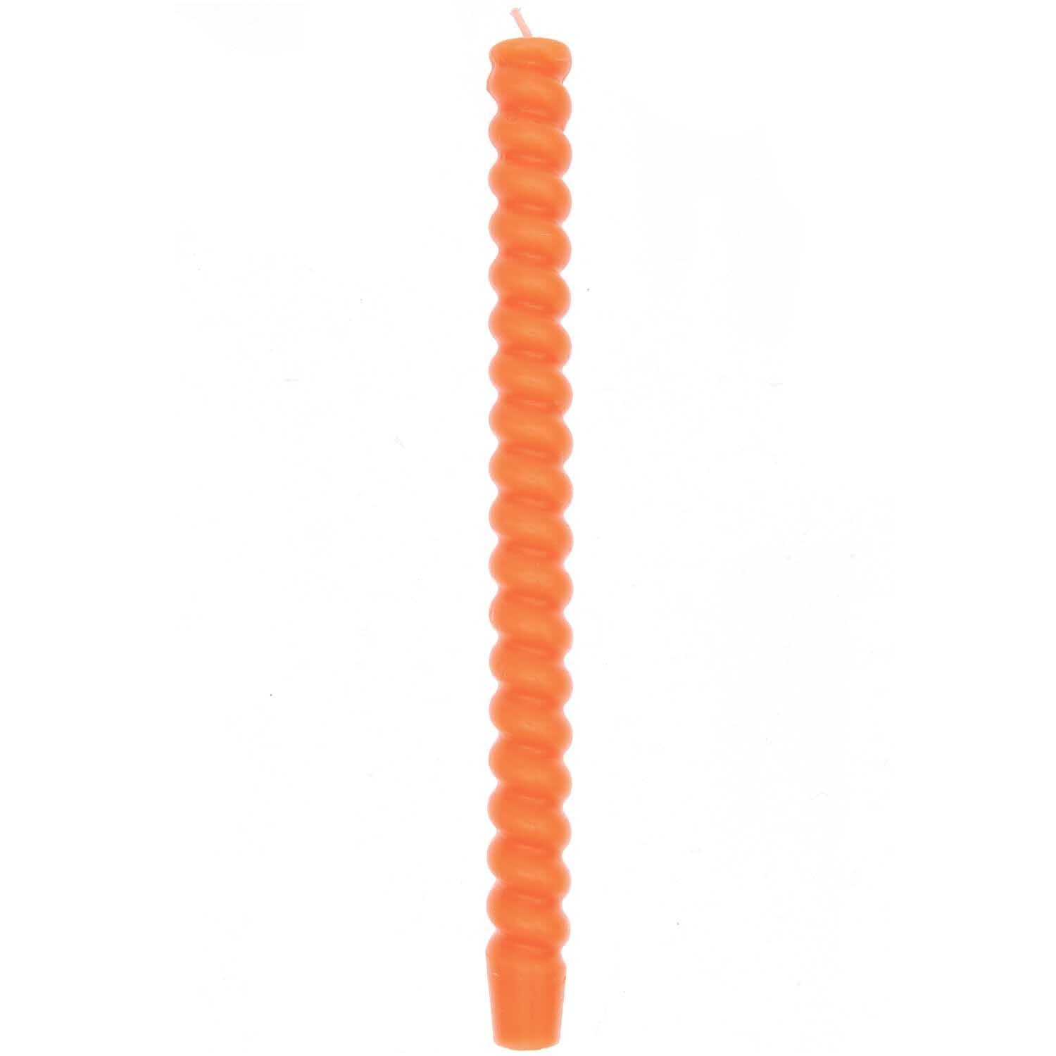 Spiralkerze groß Kerze Rico Design Neon Orange