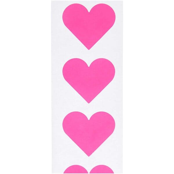 Sticker Herzen "neonpink" Rico Design