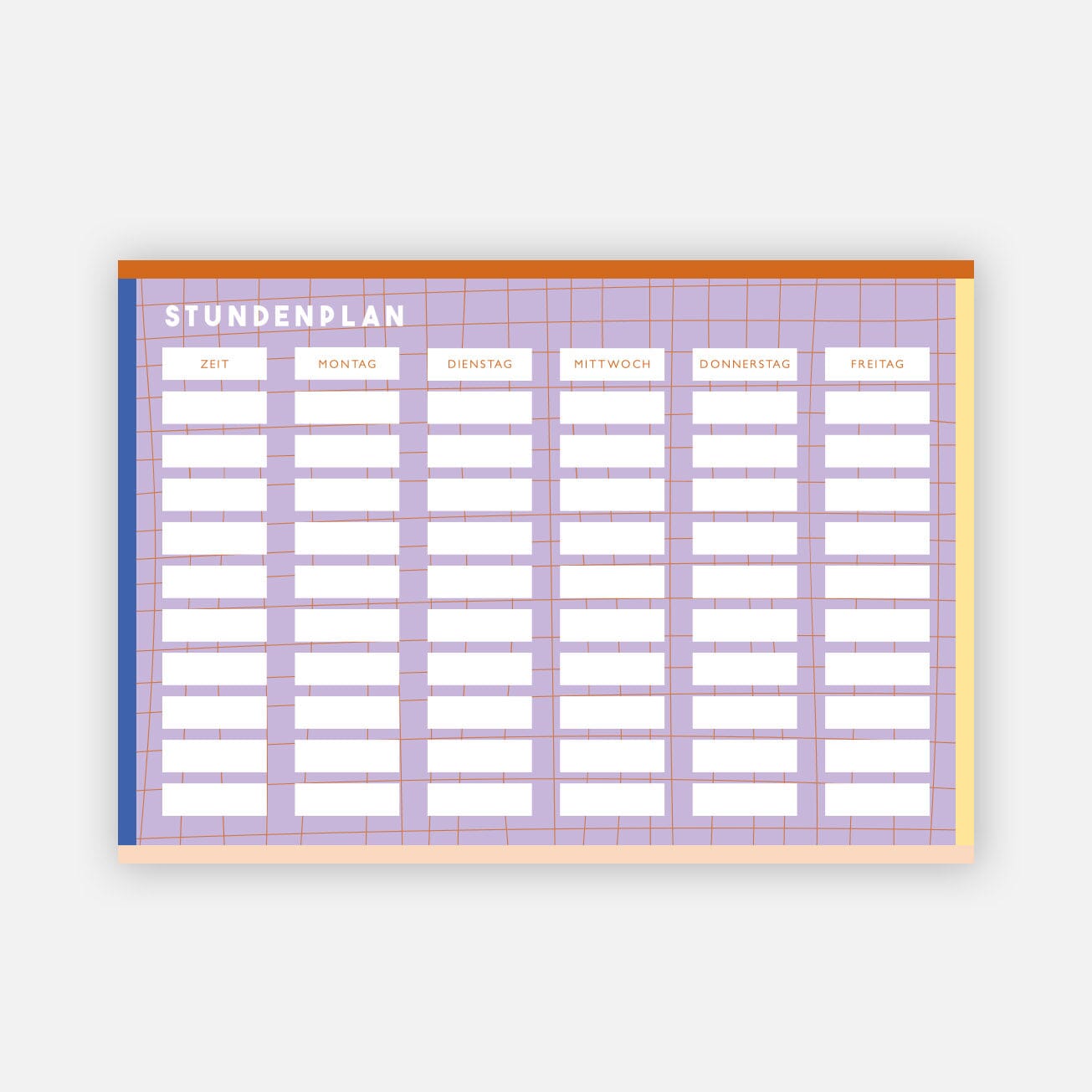Stundenplan "Grid" Stundenplan Matsch mit Sahne