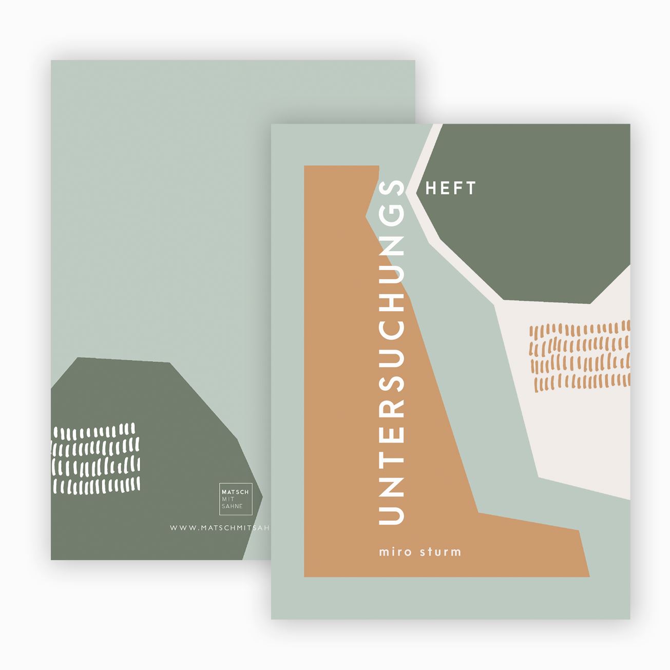 U-Hefthülle (personalisierbar) ALT U-Heft Hülle Matsch mit Sahne Shapes Mint