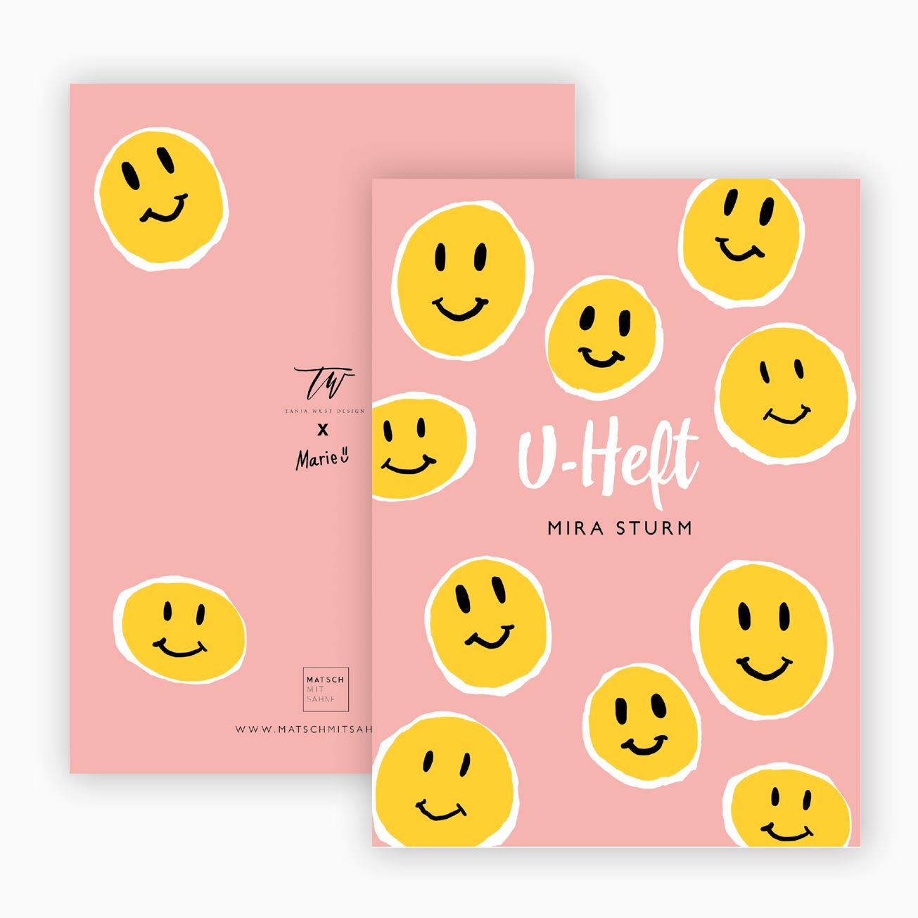 U-Hefthülle (personalisierbar) ALT U-Heft Hülle Matsch mit Sahne Smiley x Marie (LIMITED)