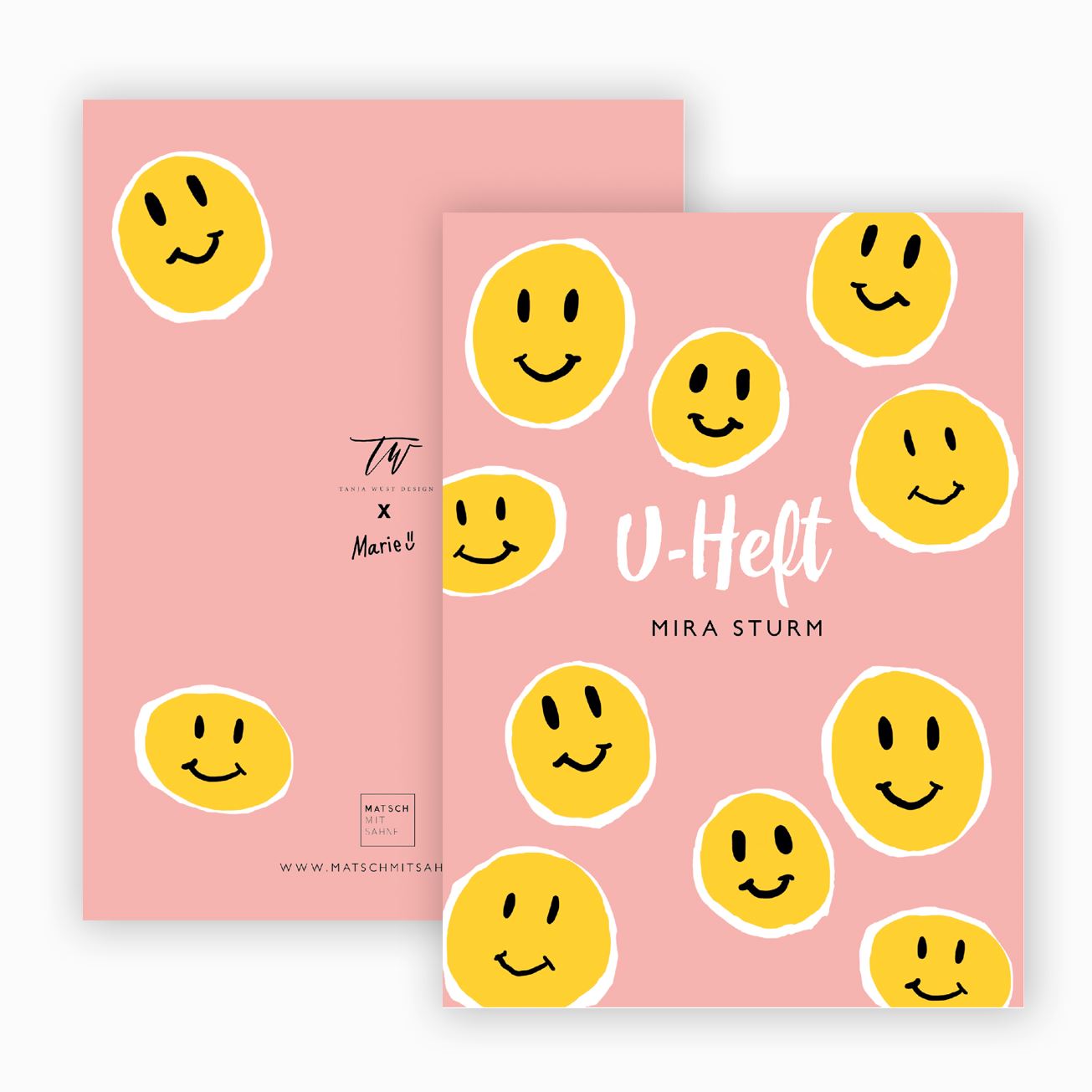 U-Hefthülle (personalisierbar) ALT U-Heft Hülle Matsch mit Sahne Smiley x Marie (LIMITED) 