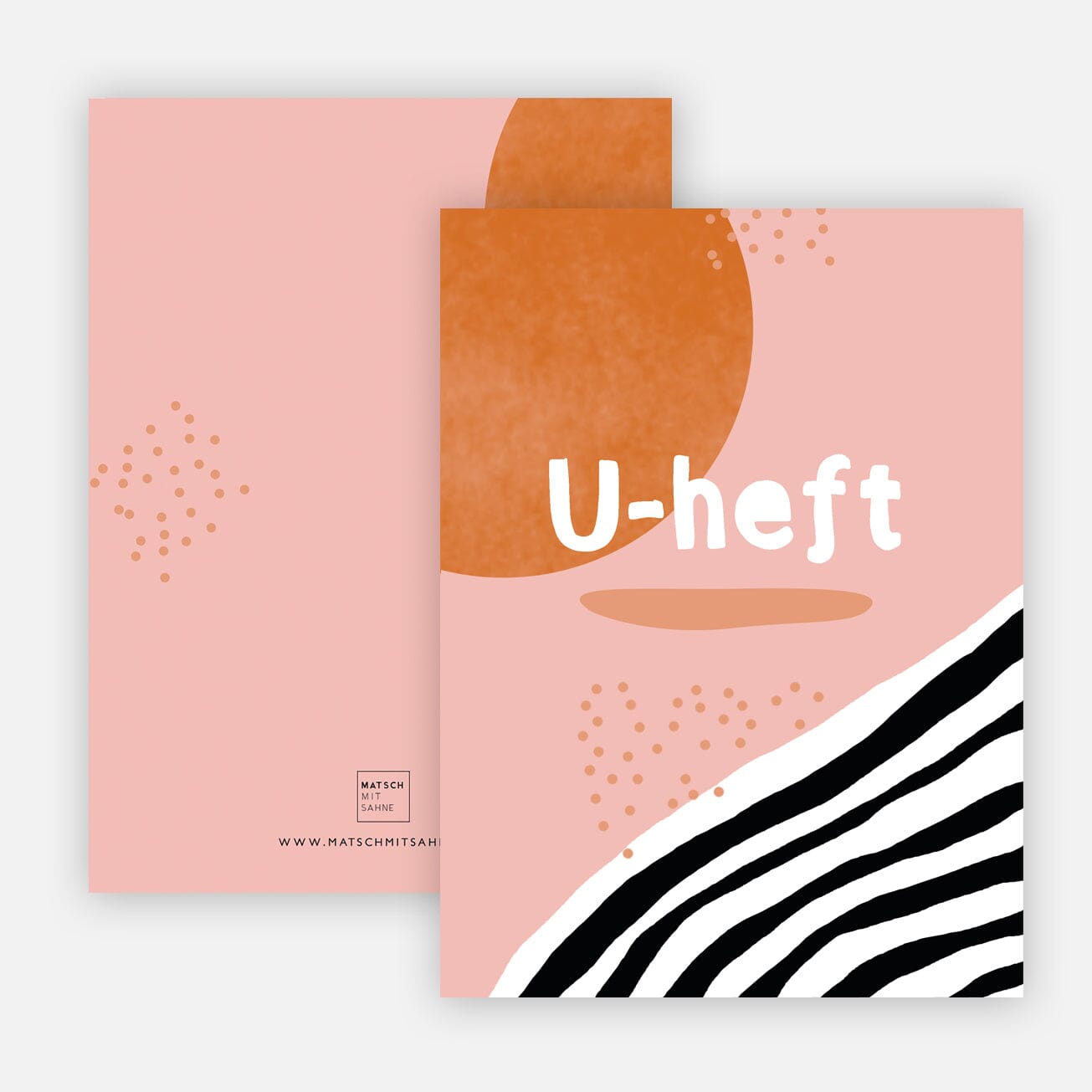 U-Hefthülle U-Heft Hülle Matsch mit Sahne Stripes Morgenröte