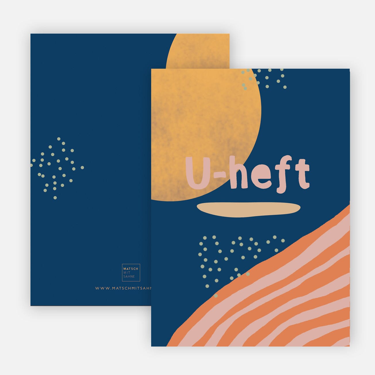 U-Hefthülle U-Heft Hülle Matsch mit Sahne Stripes Nachthimmel