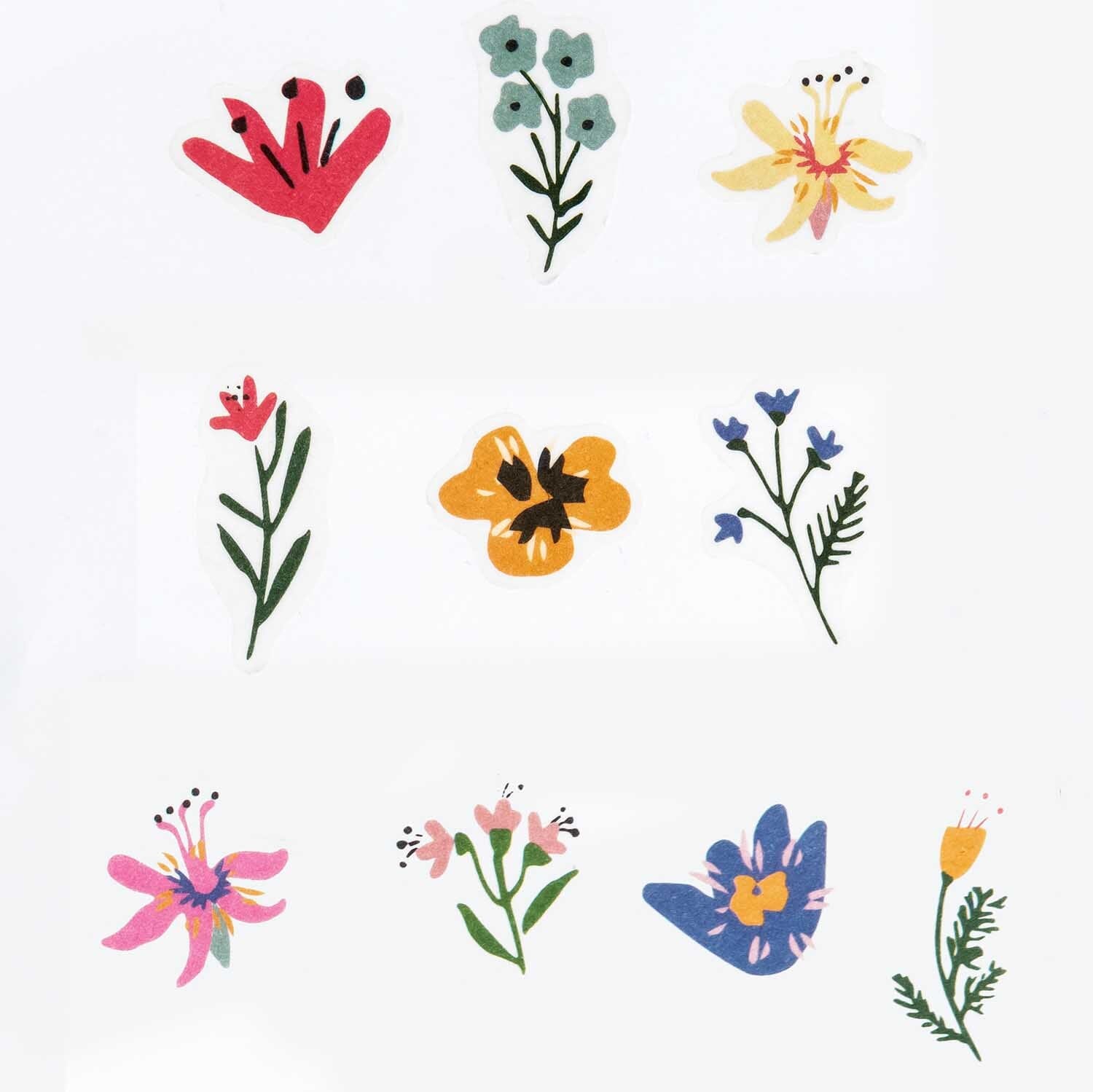 Washi Sticker Set "Streublumen" Rico Design X Red Fries