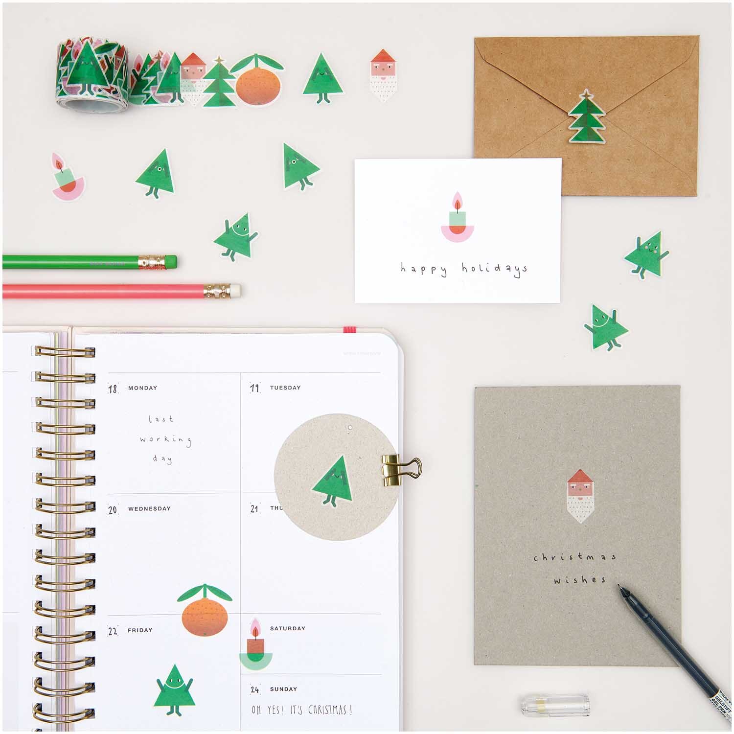Washi Sticker Set "Weihnachten" Rico Design