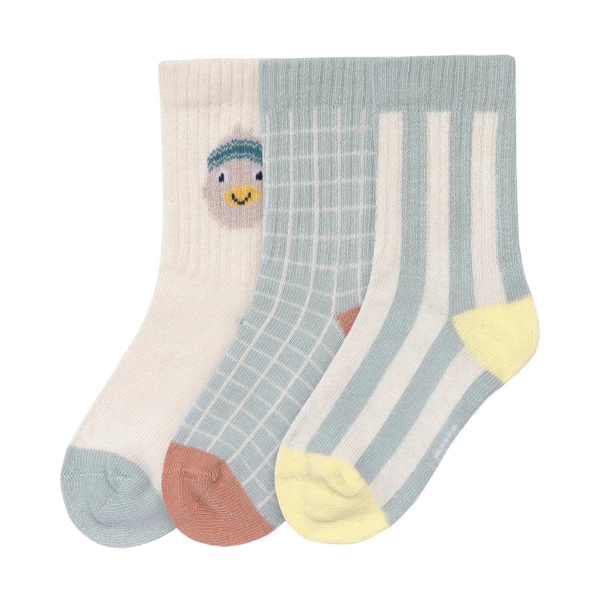 3er- Pack Tennis Socken "Küken" Socken Lässig 19-22 
