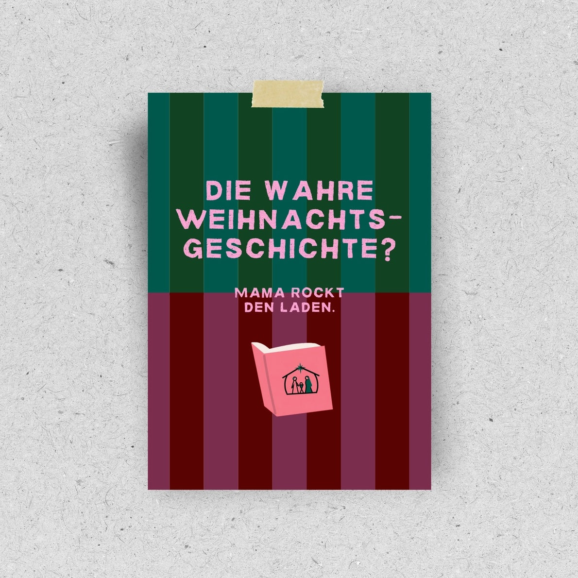 Postkarte "Die wahre Weihnachtsgeschichte"