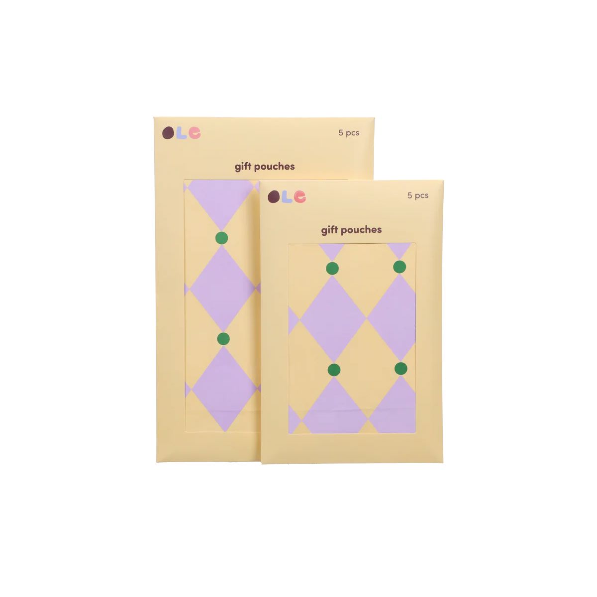 5er Set Papiertüten Circus "Lilie + Butter + Grün" Papiertüte Kado Design 