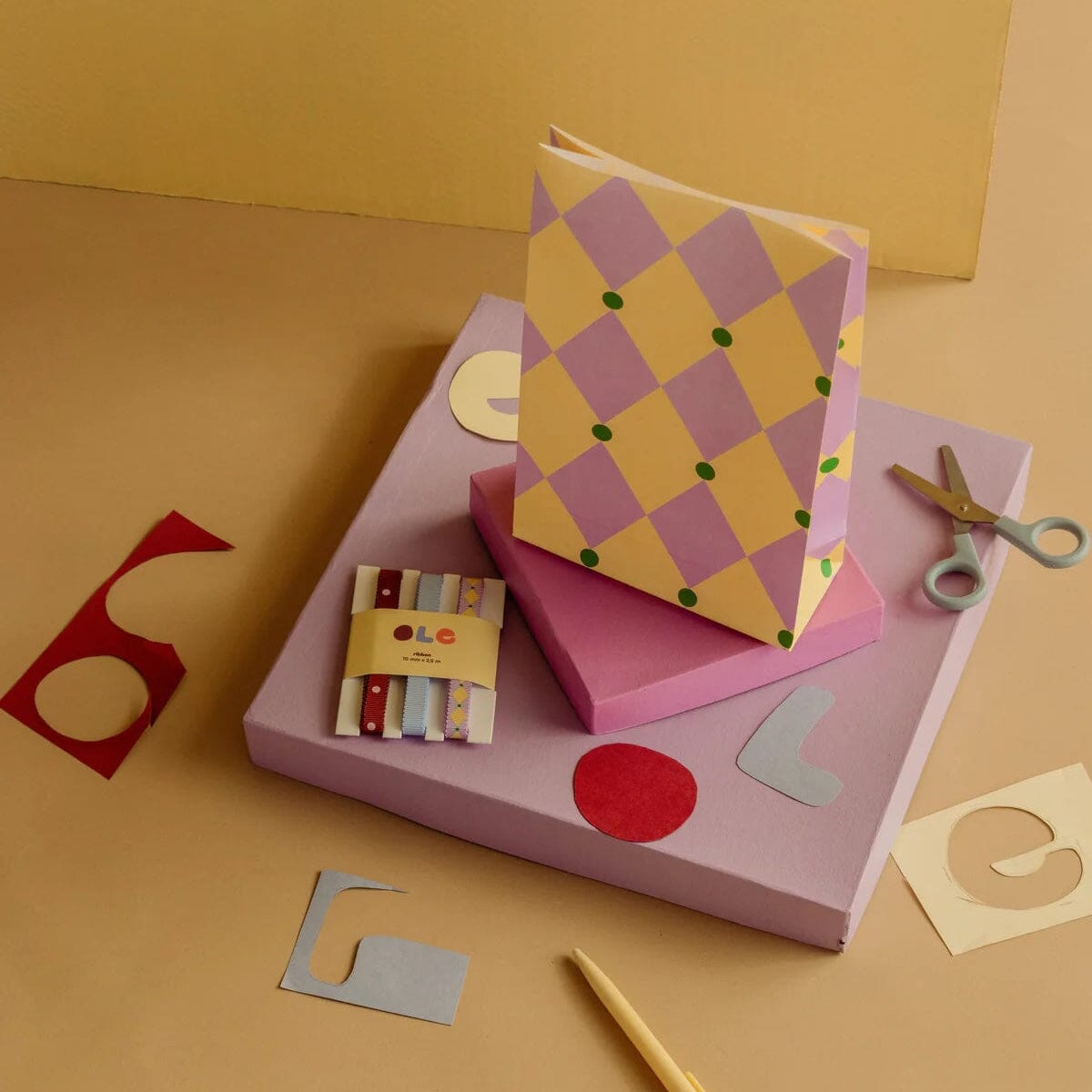 5er Set Papiertüten Circus "Lilie + Butter + Grün" Papiertüte Kado Design 