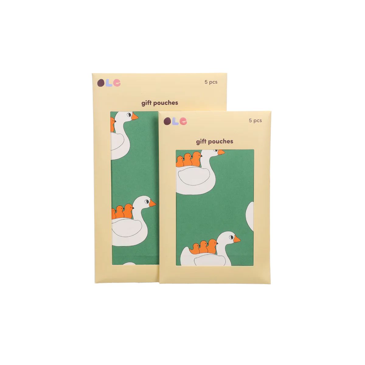 5er Set Papiertüten "Schwan" Papiertüte Kado Design 