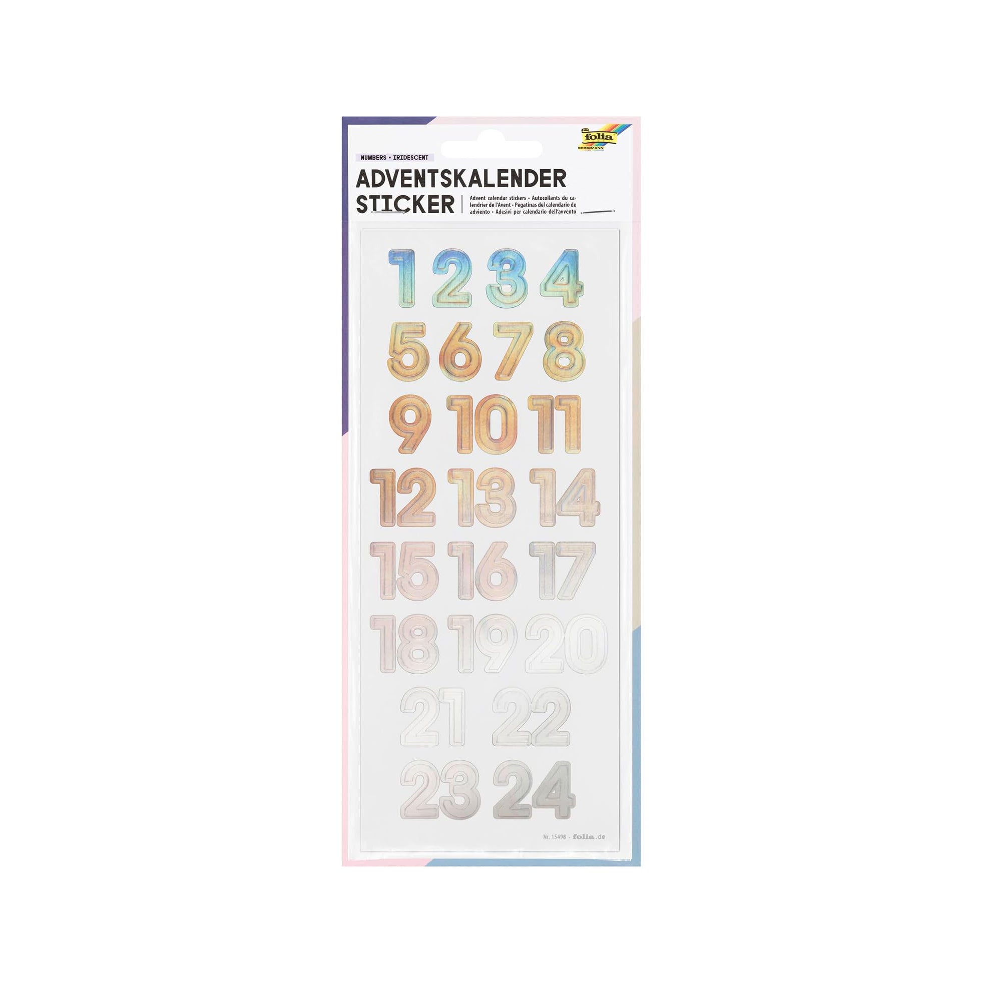 Adventskalendersticker "Zahlen"