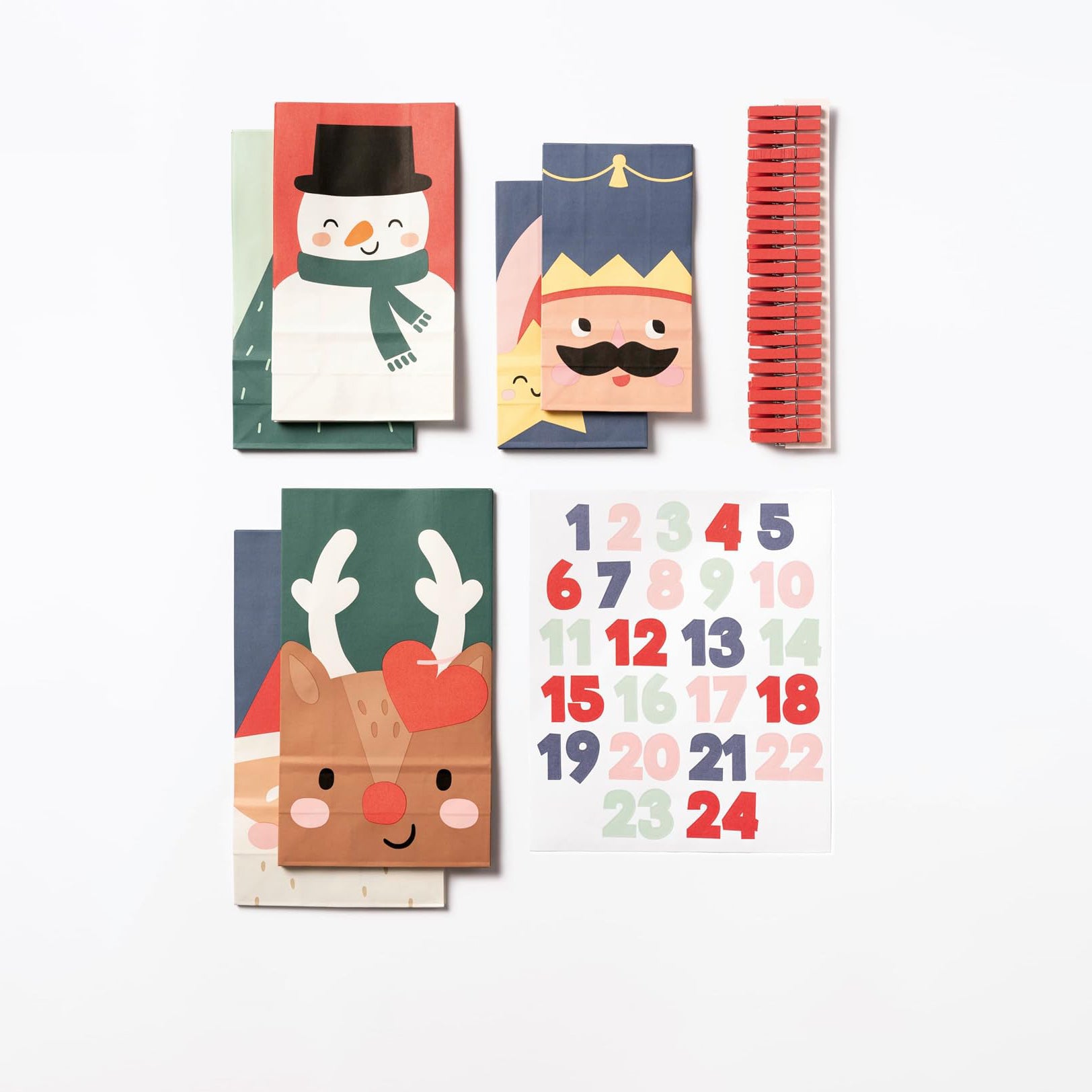Adventskalender Bastelset "Santa & Friends"