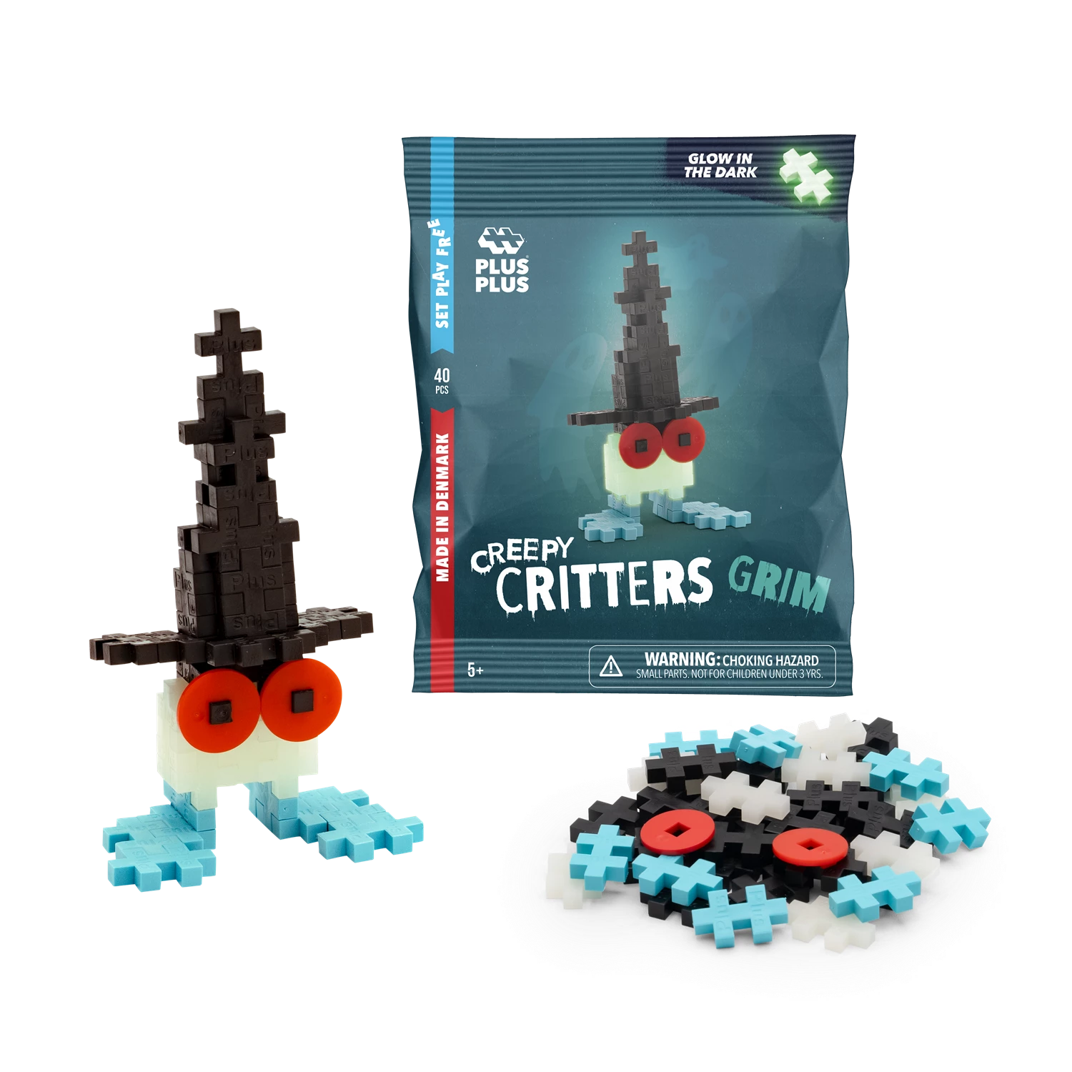 Kreativ Bausteine Monster 40 Glow in the Dark "Creepy Critters"