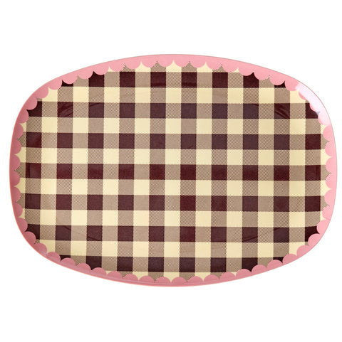 Teller rectangular "Check me out"