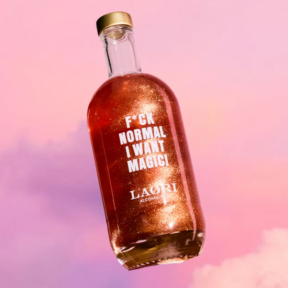 Alkoholfreier Aperitif "Berry Glitzer - F*ck Normal, I Want Magic" Laori 