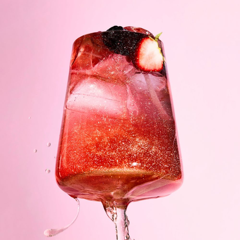 Alkoholfreier Aperitif "Berry Glitzer - F*ck Normal, I Want Magic" Laori 