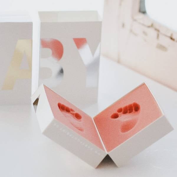 Andenkenbox "Babyfootprint" Andenken Marlies von Soden 