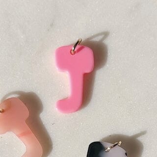Anhänger "Buchstabe J" Schlüsselanhänger LOU LOTO Bubblegum 