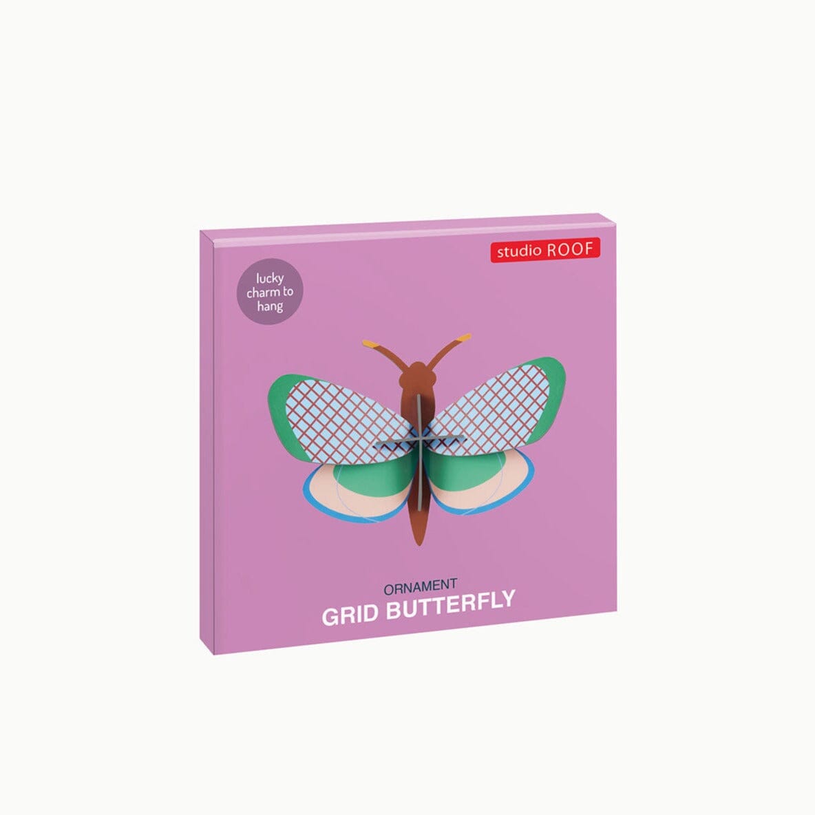 Anhänger "Grid Butterfly" Klappkarte Studio Roof 